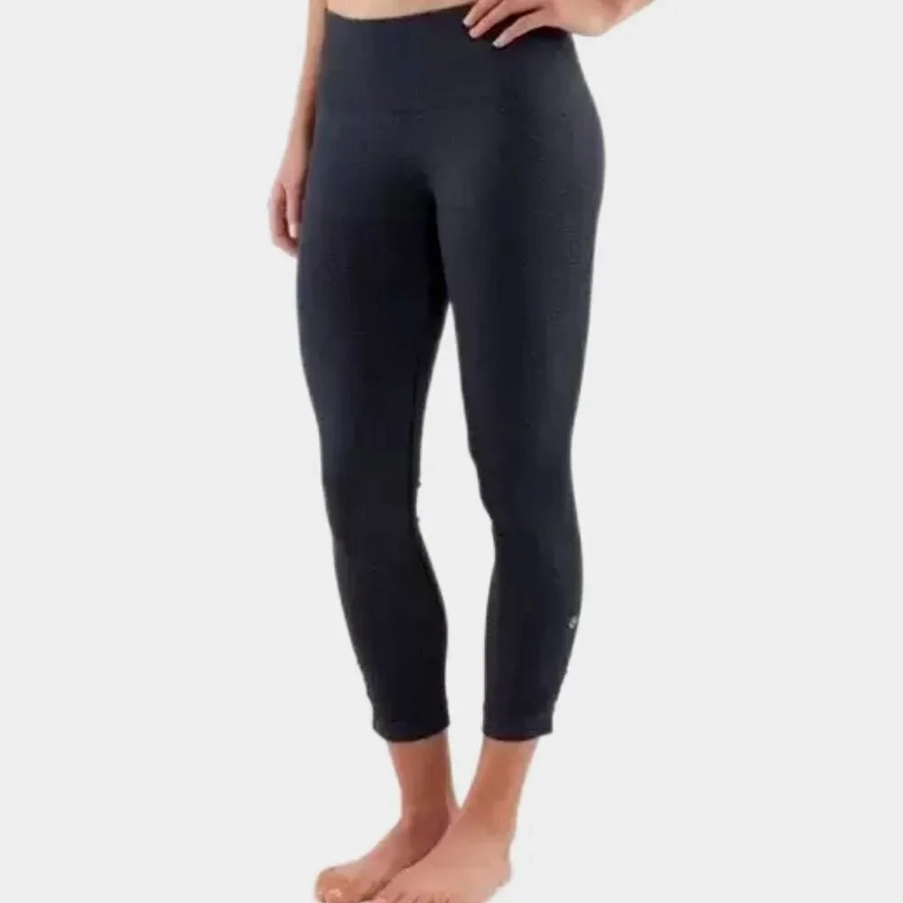 Lululemon Ebb  And Flow Crop Ii Inkwell Leggings